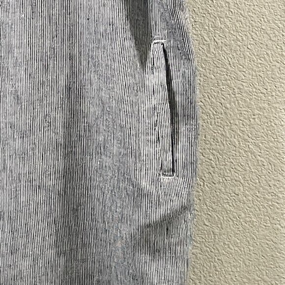 NEUFLORA "Moonlit Stripe" Sleeveless Button Down Tunic/Mini Pin Stripe Blue - L - Picture 4 of 9